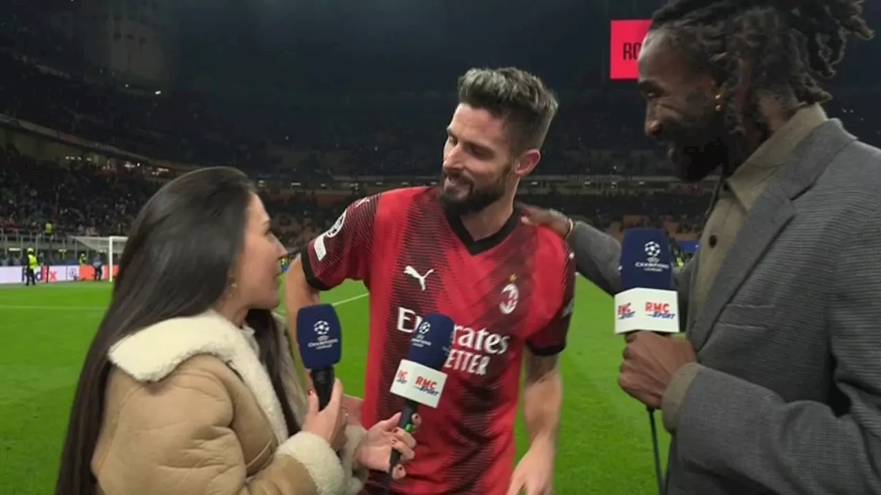 AC Milan-PSG: la satisfaction de Giroud, après avoir douché Paris et battu un record