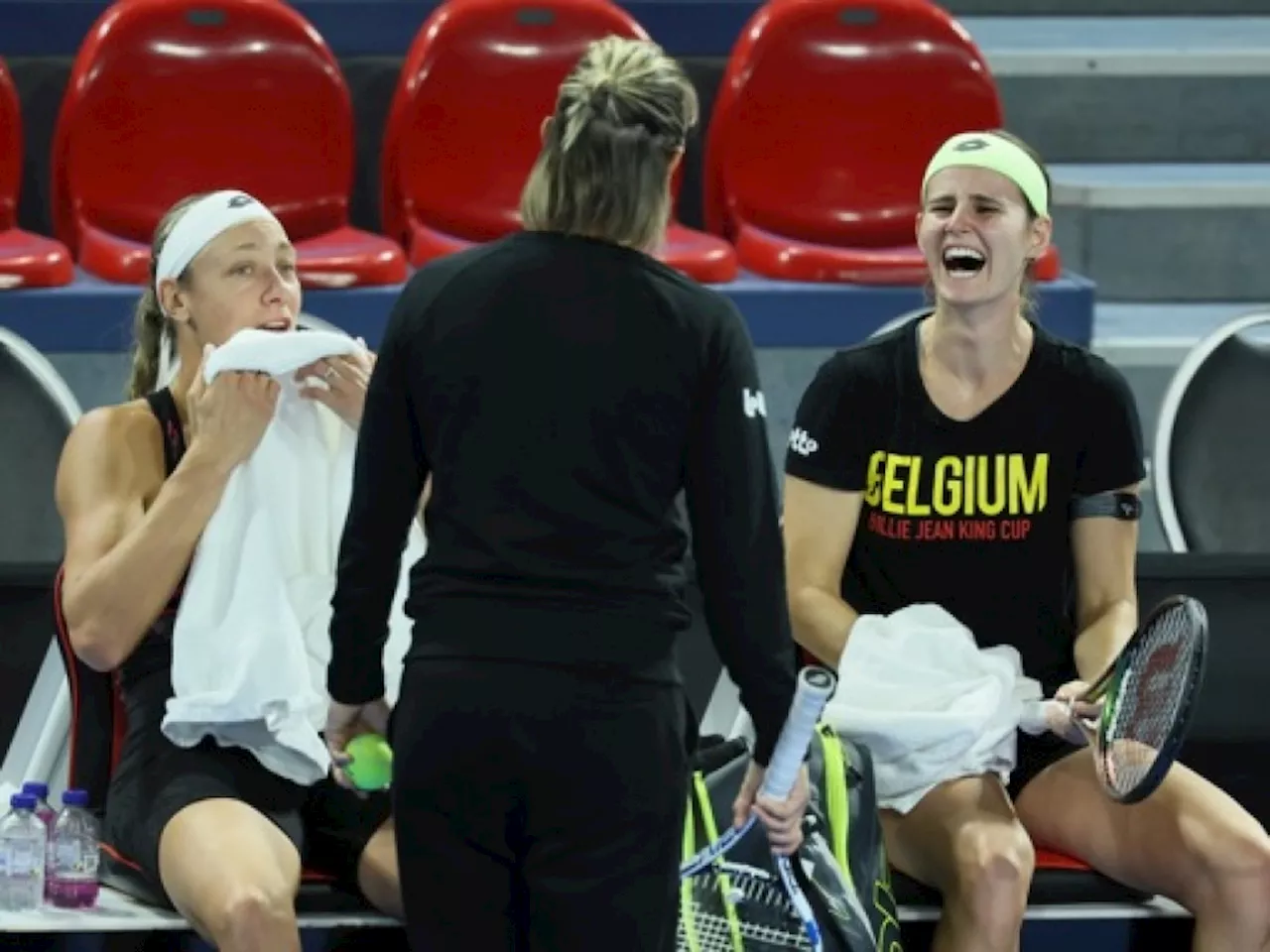 Greet Minnen et Yanina Wickmayer, fers de lance de l'équipe belge ce week-end à Charleroi