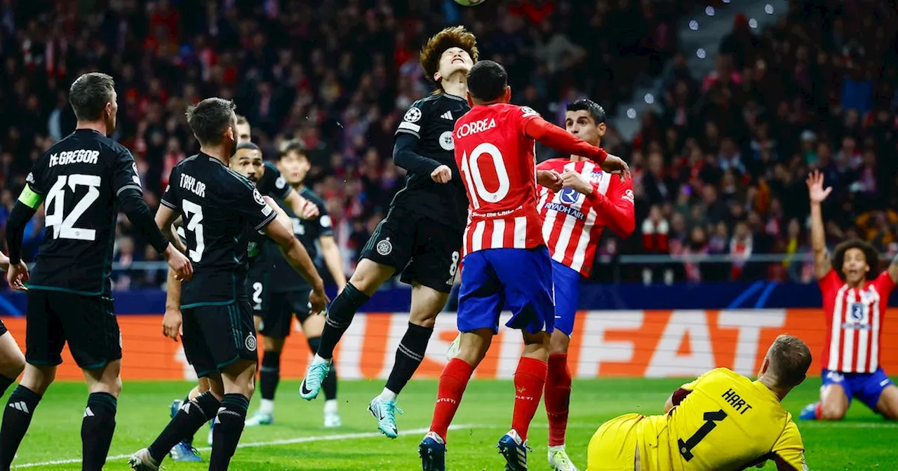 Soccer-Griezmann and Morata at the double as Atletico thrash 10-man Celtic