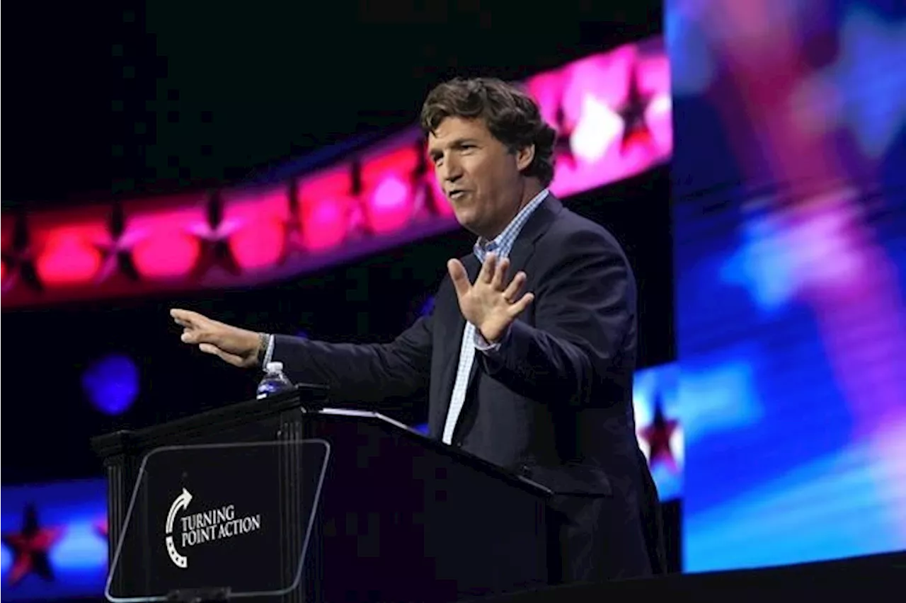 Alberta Premier Danielle Smith to share stage with former Fox host Tucker Carlson