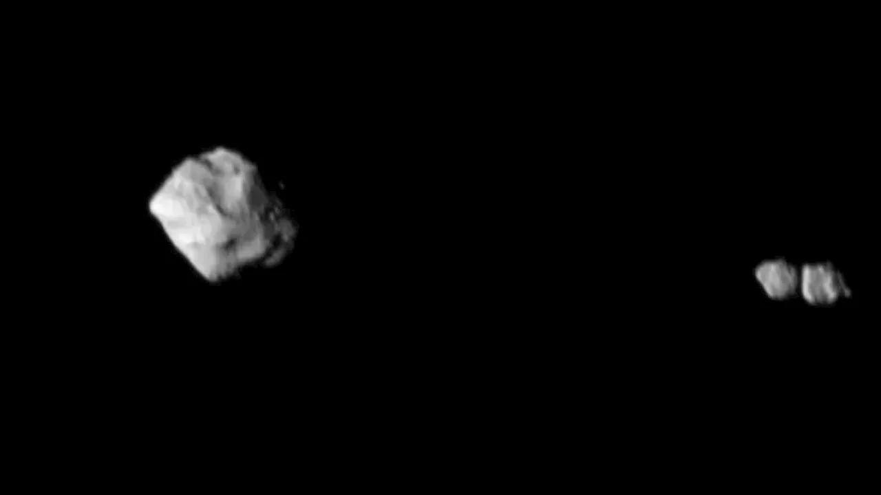 Strange moon of asteroid Dinkinesh is weirder than thought after NASA probe discovers 1st ever 'contact binary'