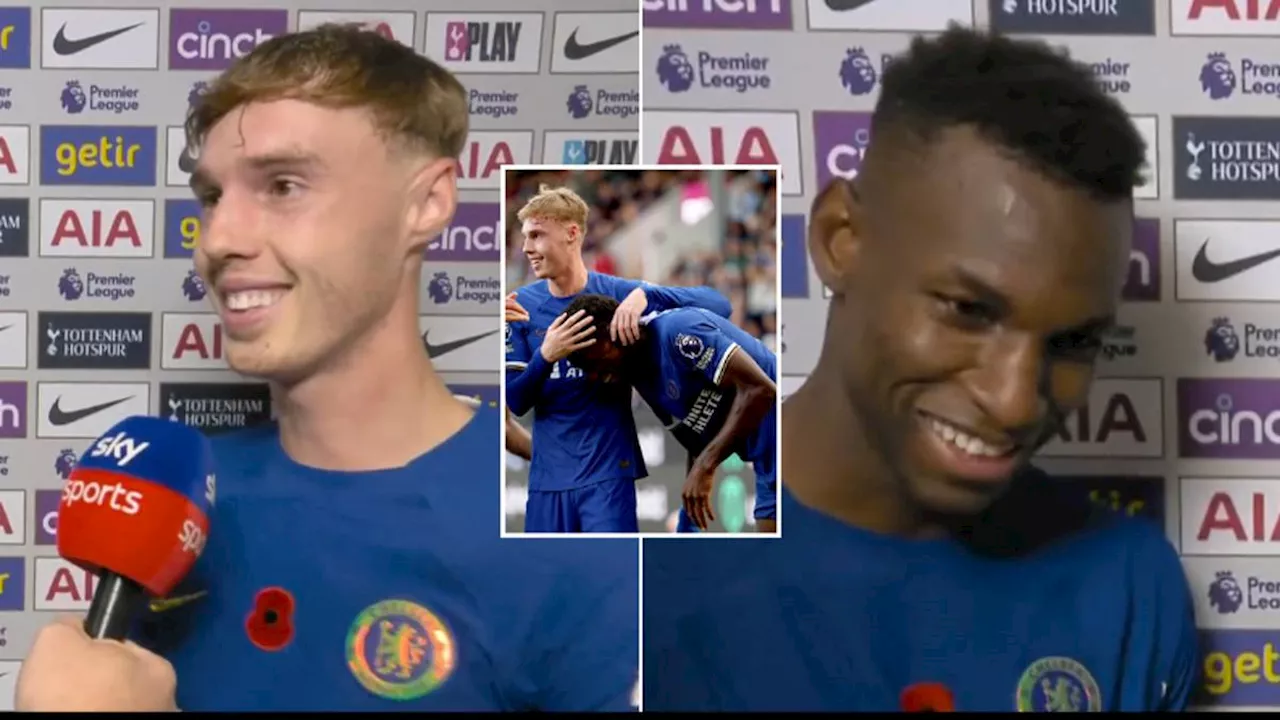 Chelsea star Cole Palmer mugged off hat-trick hero Nicolas Jackson in priceless post-match interview