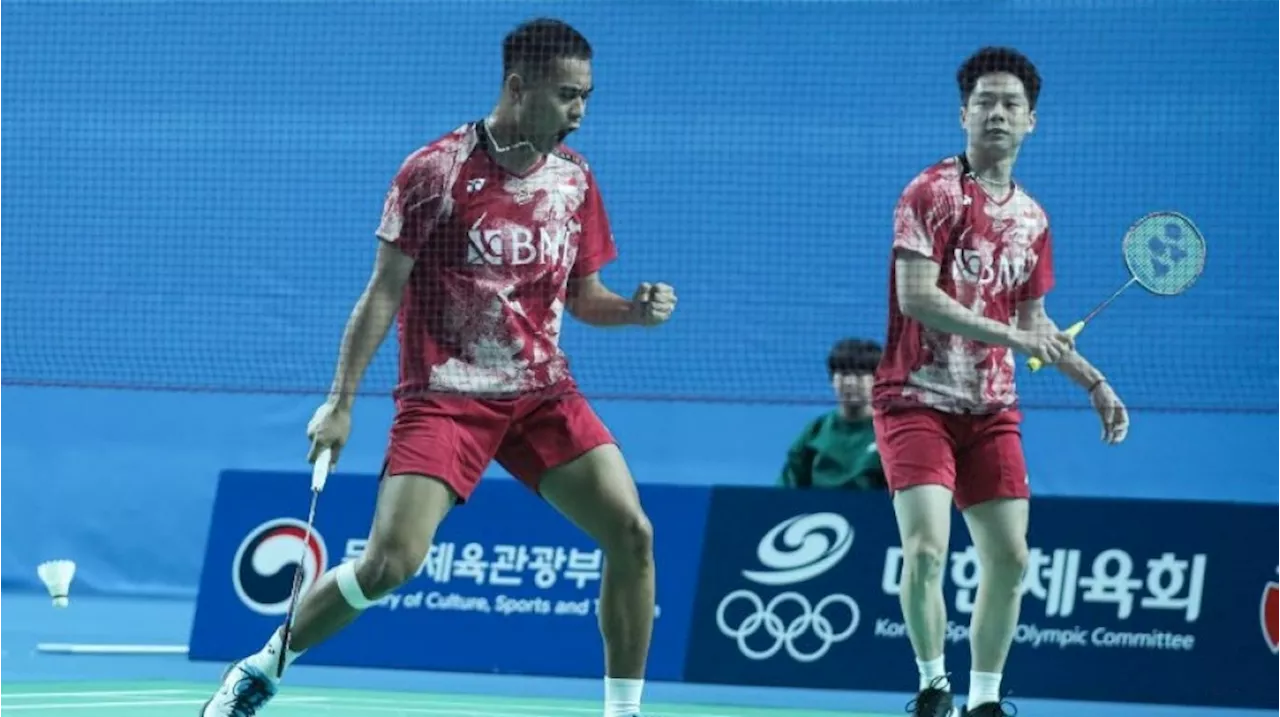 Debut Manis Ganda Putra Kevin / Rahmat, Tembus 16 Besar Korea Masters 2023