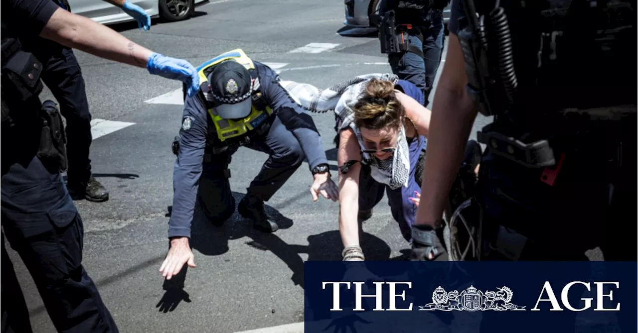 Police pepper spray, arrest Palestine protesters at Melbourne Cup