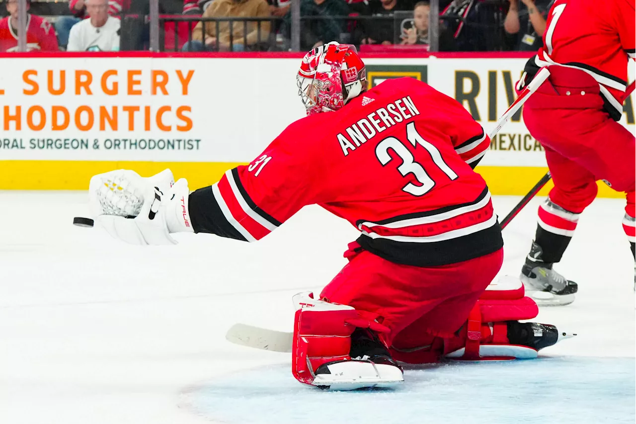 Hurricanes place Frederik Andersen on IR with ‘blood clotting issue’