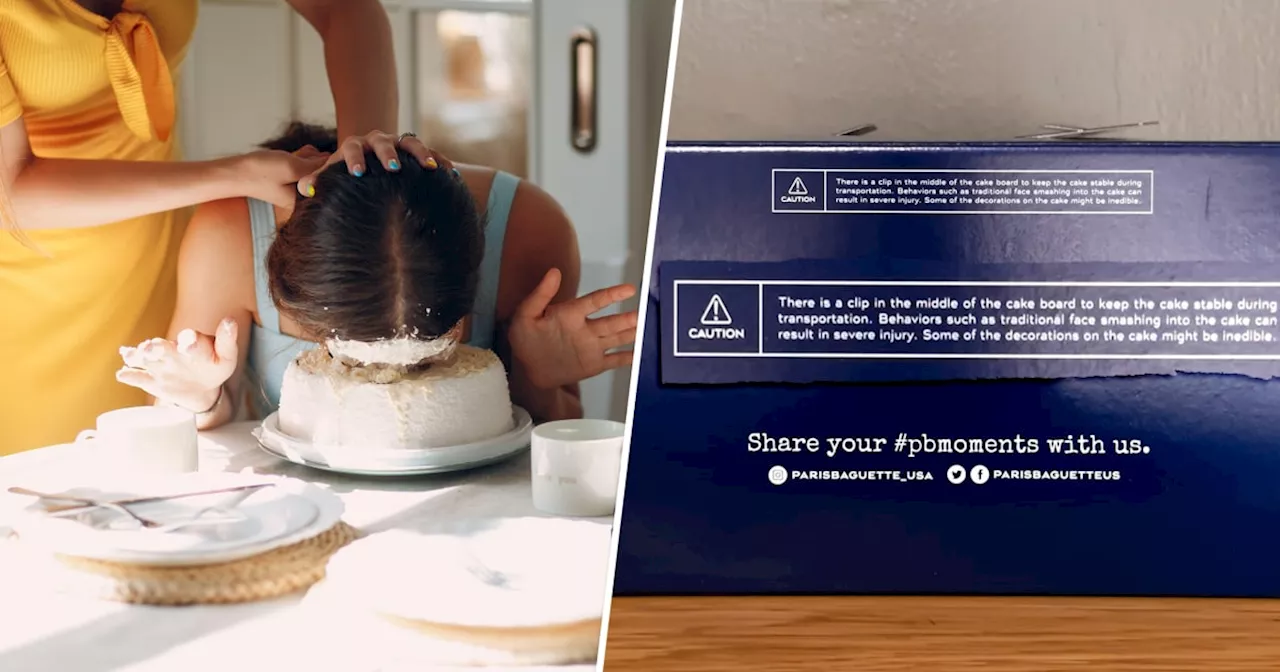 Why This Cake Has a Face-Smash Warning on its Box