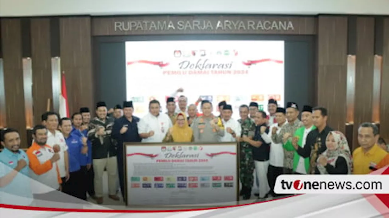 Jelang Tahun Politik, Partai Politik di Gresik Gelar Deklarasi Pemilu Damai 2024