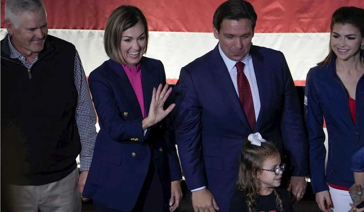 Kim Reynold teams with Ron DeSantis to bash Trump on campaign trail