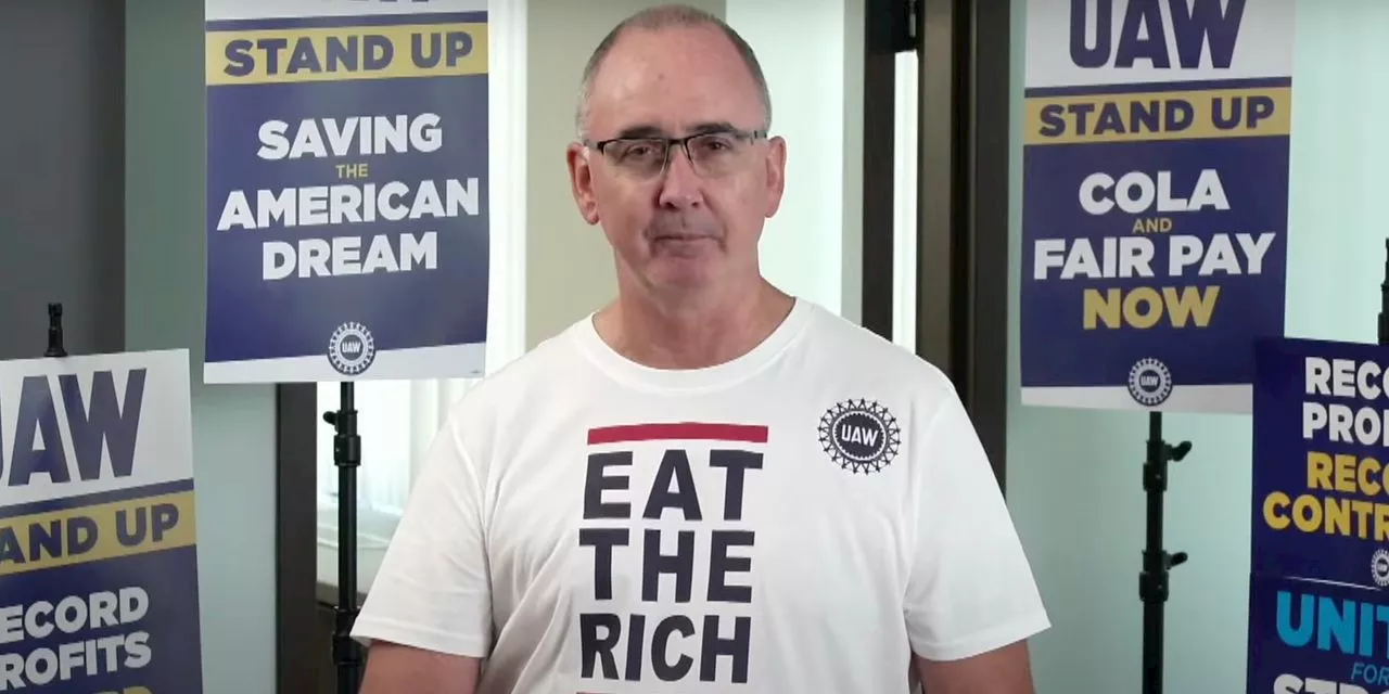 How Shawn Fain of UAW Turned ‘Eat the Rich’ Shirts Into a Fashion Trend