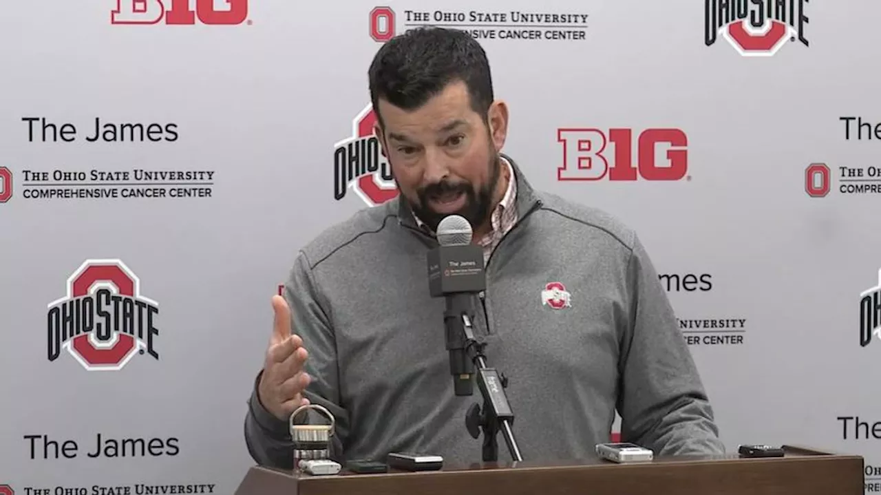 OSU coach Ryan Day to preview Saturday's game against Michigan State