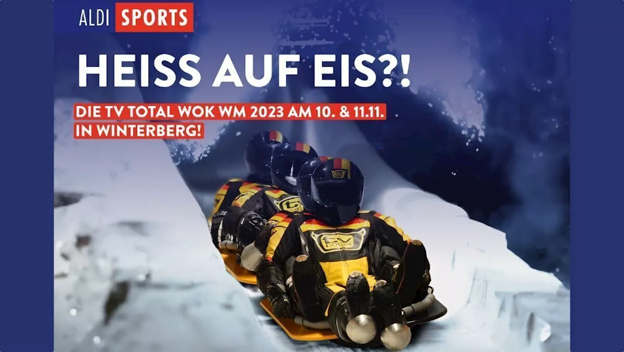 Aldi Sports geht bei der TV total WOK WM aufs Eis