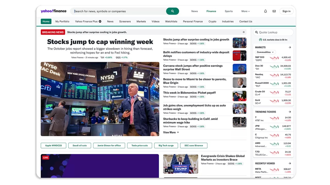 Yahoo Finance site update delivers deeper insights, richer content