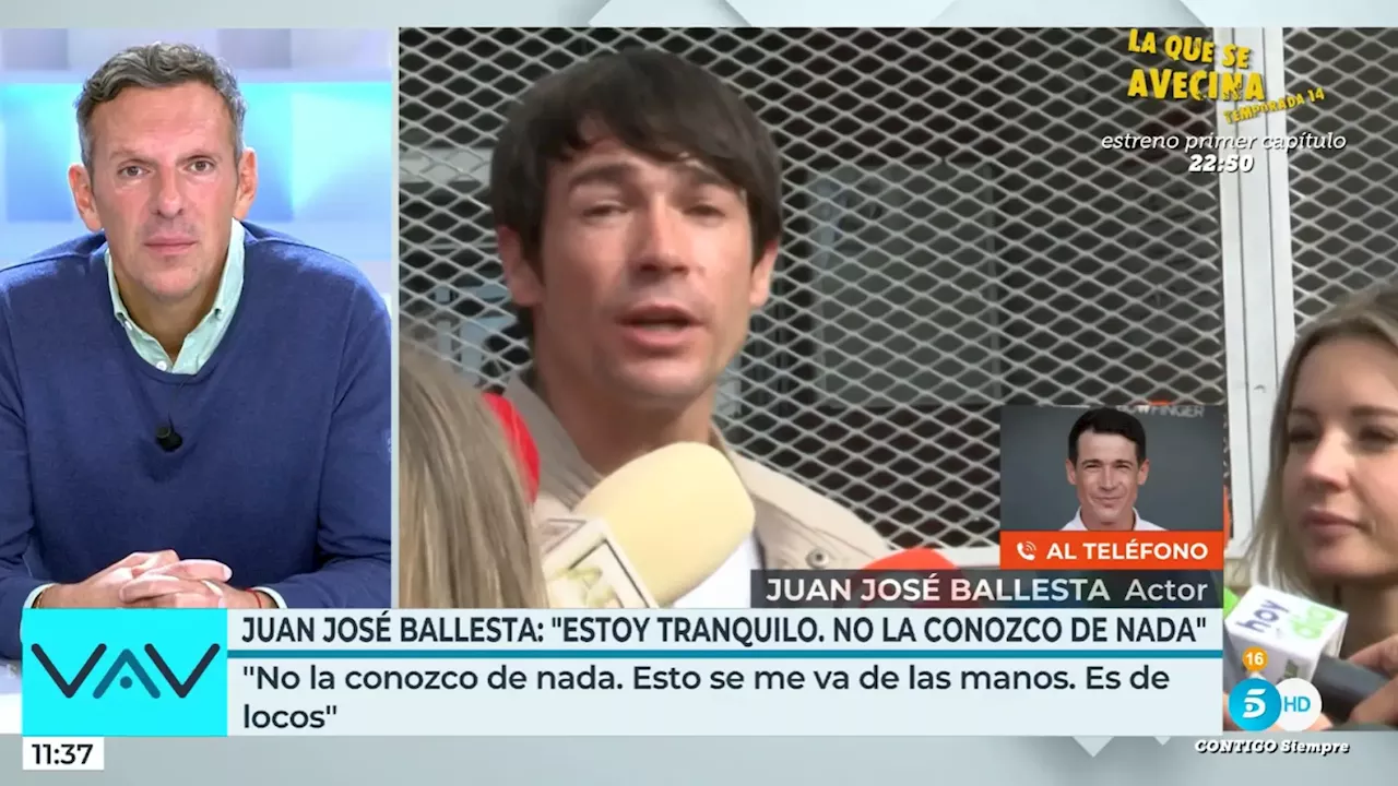 Juan José Ballesta, sobre la acusación de agresión sexual: 'Estoy tranquilo, no conozco a esa mujer y ese día estaba dándole la cena a mi hijo'