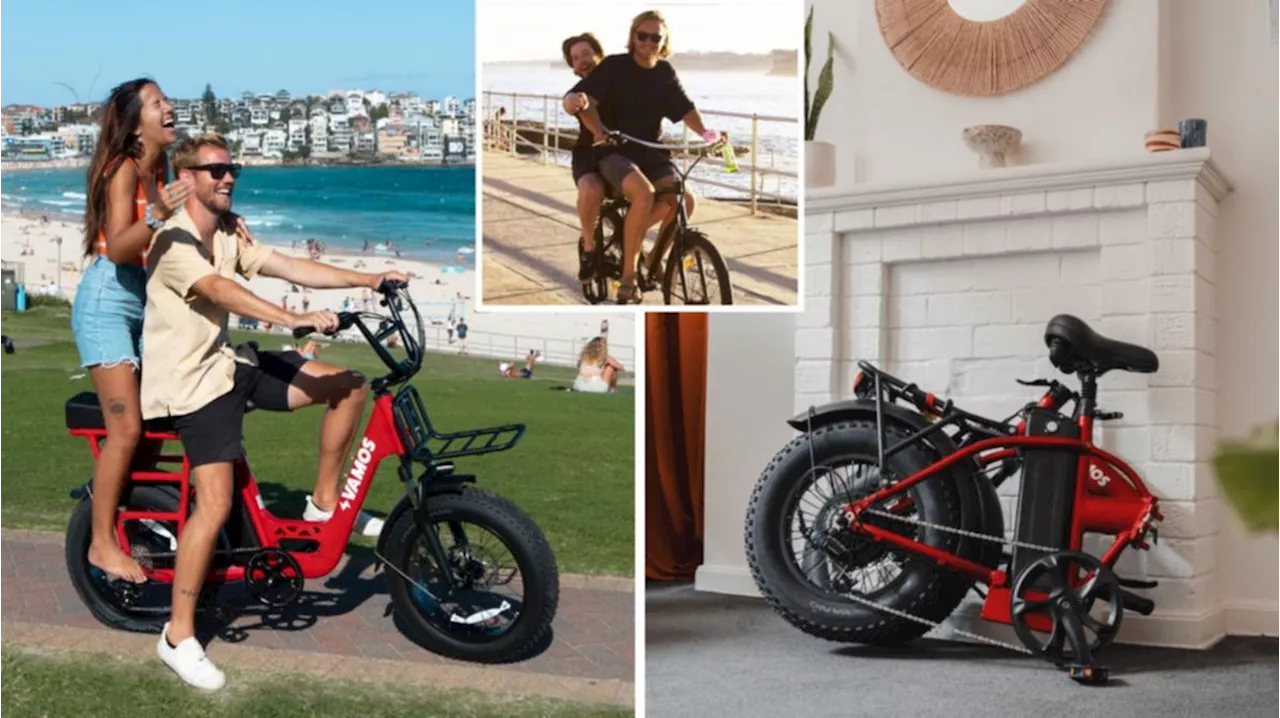 Buy compact e-bikes Australia: Best mates behind Vamos Bikes business launch fold-up model perfect for campers and unit-dwellers