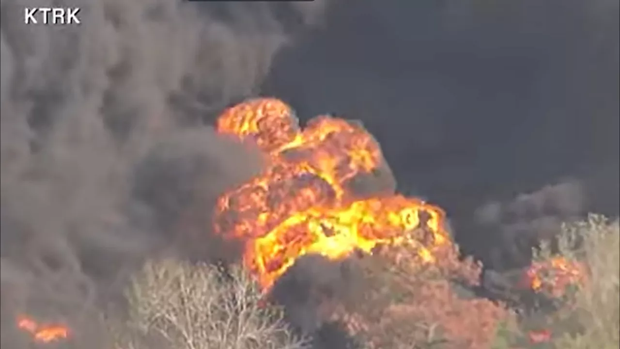 Massive fire erupts at chemical plant near Houston, Texas