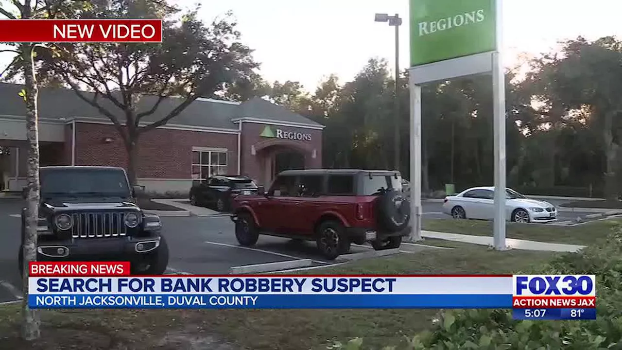 Police searching for suspect who robbed North Jacksonville bank