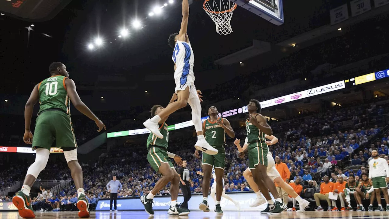 Trey Alexander's 20 points leads No. 8 Creighton over Florida A&M 105-54