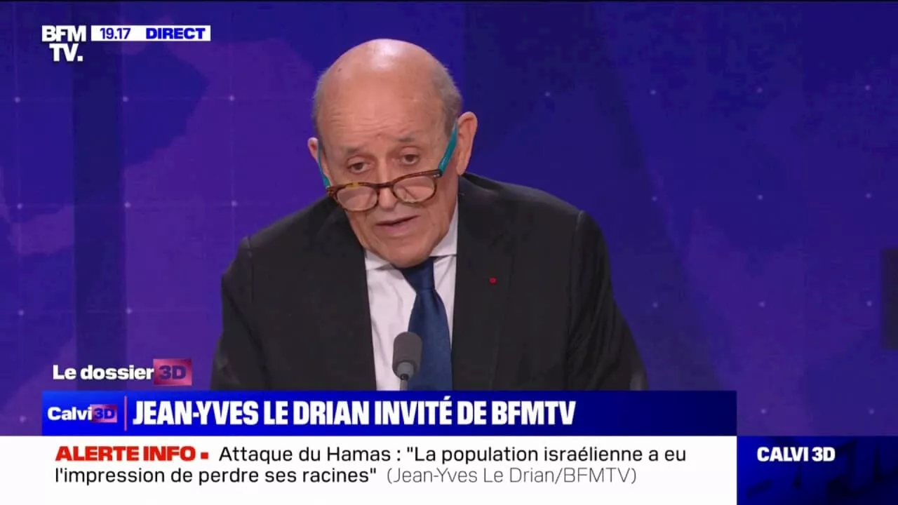 Israël/Hamas: 'À l'heure actuelle, le grand gagnant de l'histoire, c'est l'Iran', estime Jean-Yves Le Drian