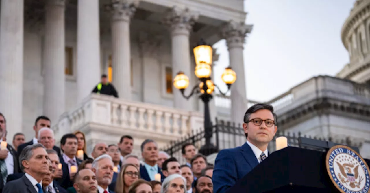 Speaker Johnson Leads Bipartisan Candlelight Vigil for Israeli Victims and Hostages