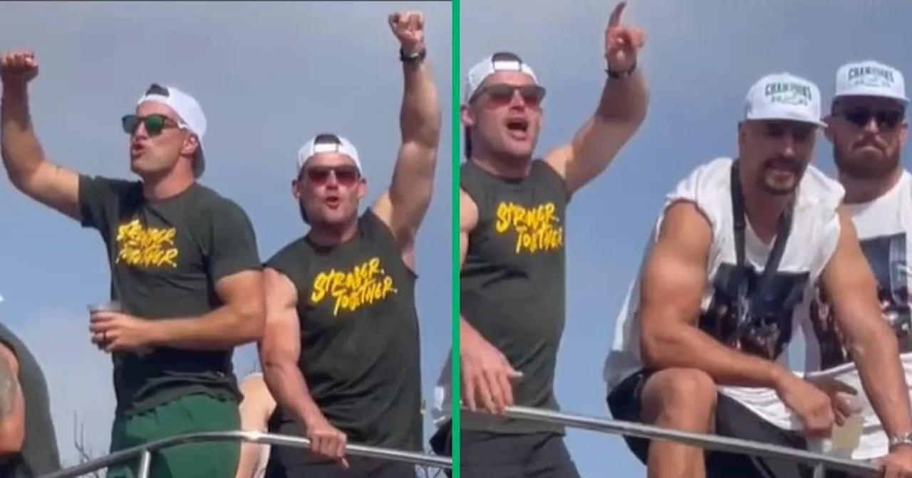 Springboks Handrè Pollard and Jessie Kriel Sing Igwijo in TikTok Video, SA Loves Their Passion