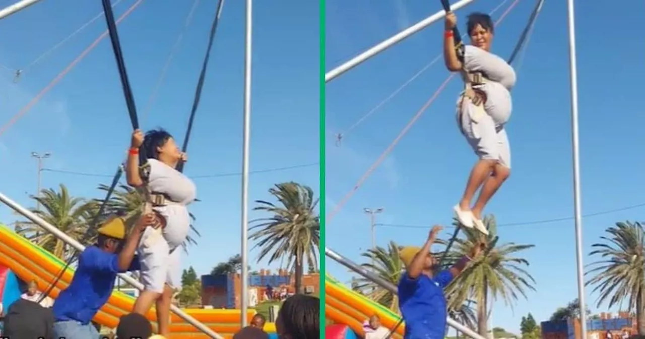 Woman at Port Elizabeth Funworld Inflatables Loses Wig, TikTok Video of Moment Leaves SA in Tears