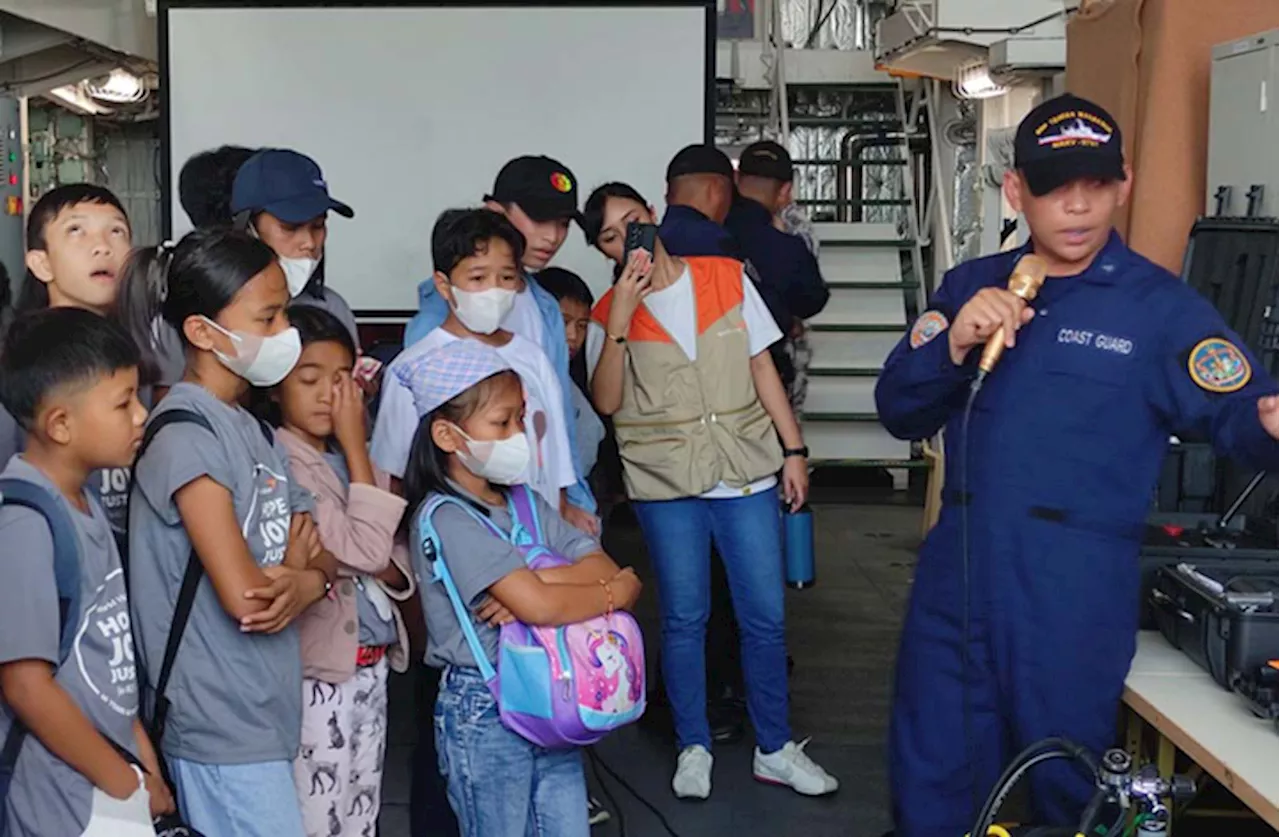 Coast Guard Rear Admiral Armand Balilo inspires World Vision kids to pursue their dreams