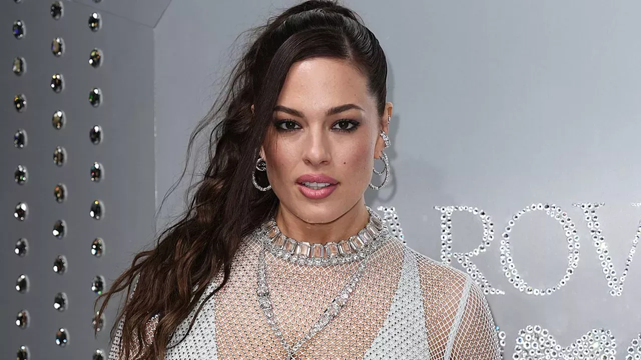 Ashley Graham Bares Her Famous Curves In See Through Dress At Glittering Swarovski Opening On New 