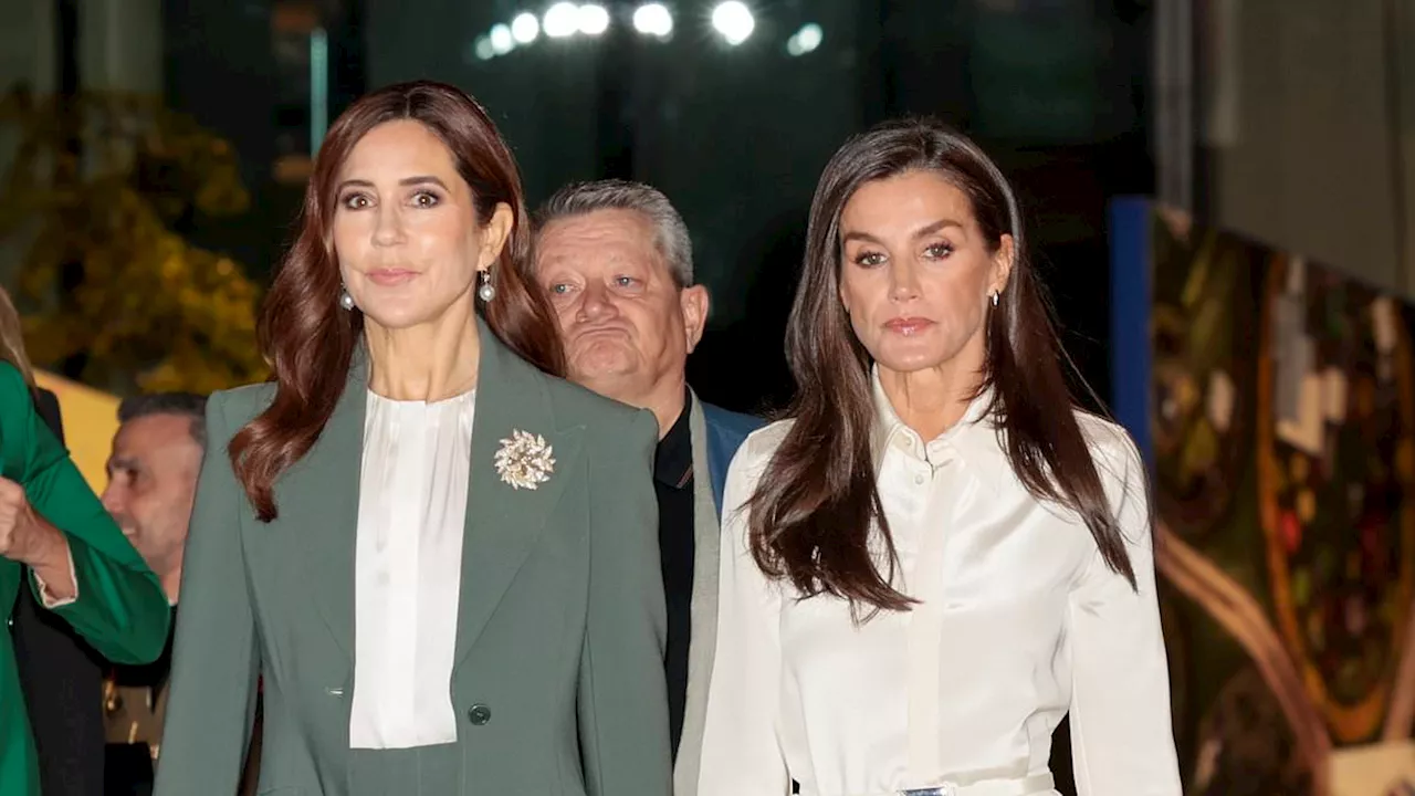 Crown Princess Mary keeps her poker face as Spanish royal visit to Denmark continues