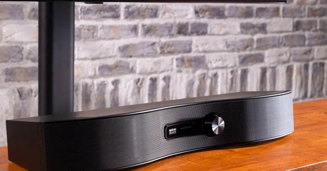 This $300 soundbar uses curved speakers for more intelligible TV dialogue