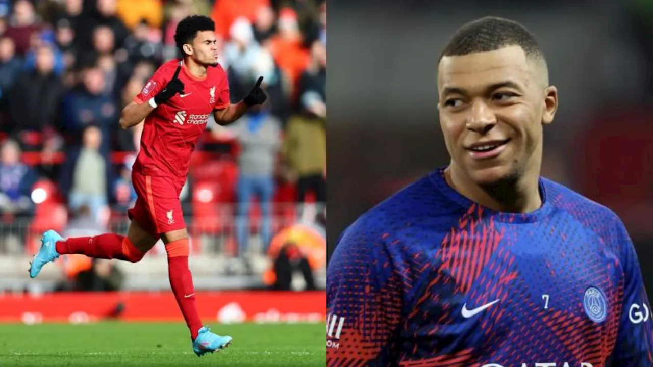 Mbappé podría ser compañero de Luis Díaz en el Liverpool la próxima temporada