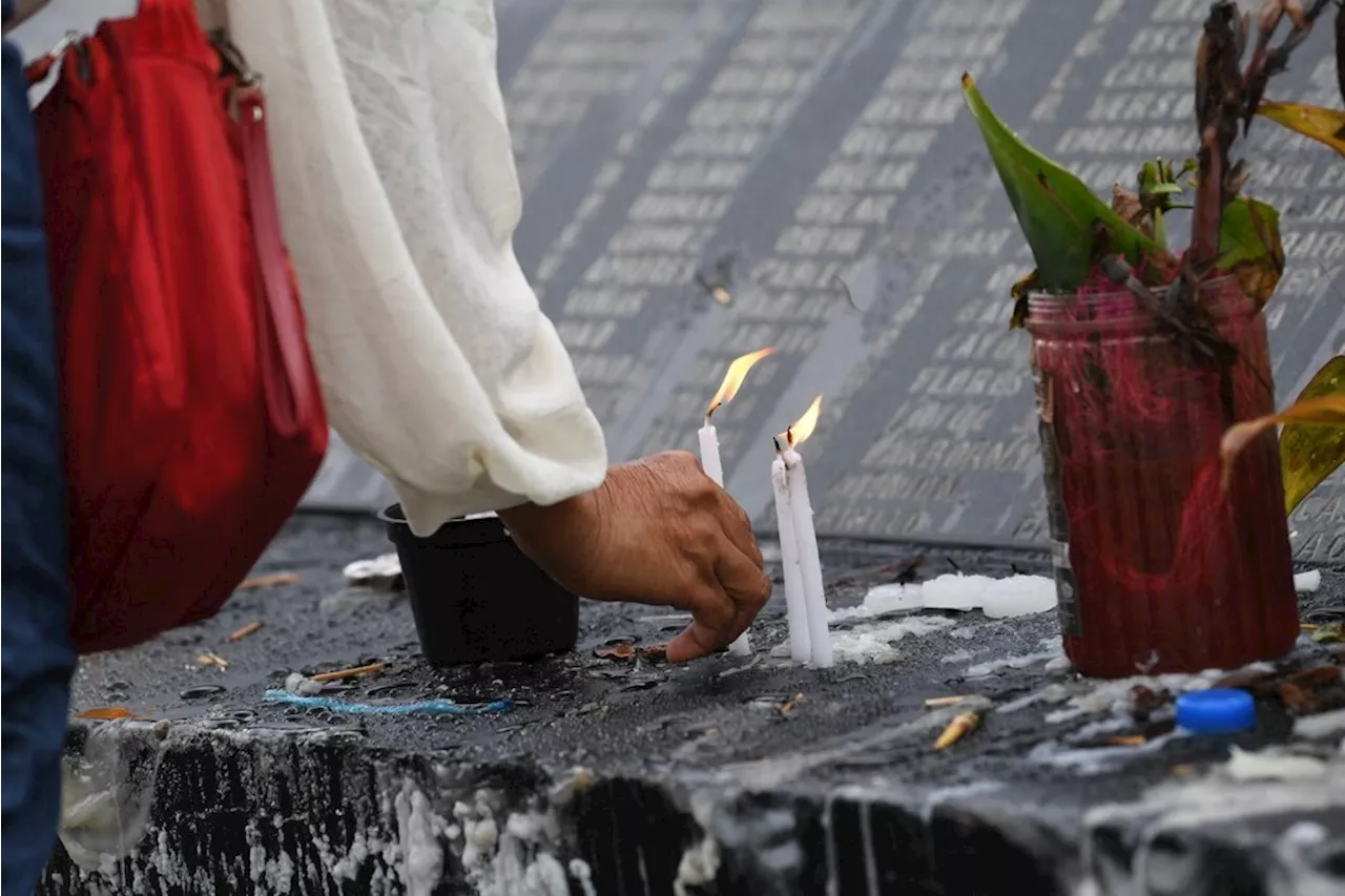 Philippine typhoon survivors pray for victims on 10th anniversary