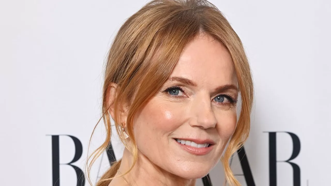 Geri Halliwell-Horner looks like a princess in dramatic lace gown