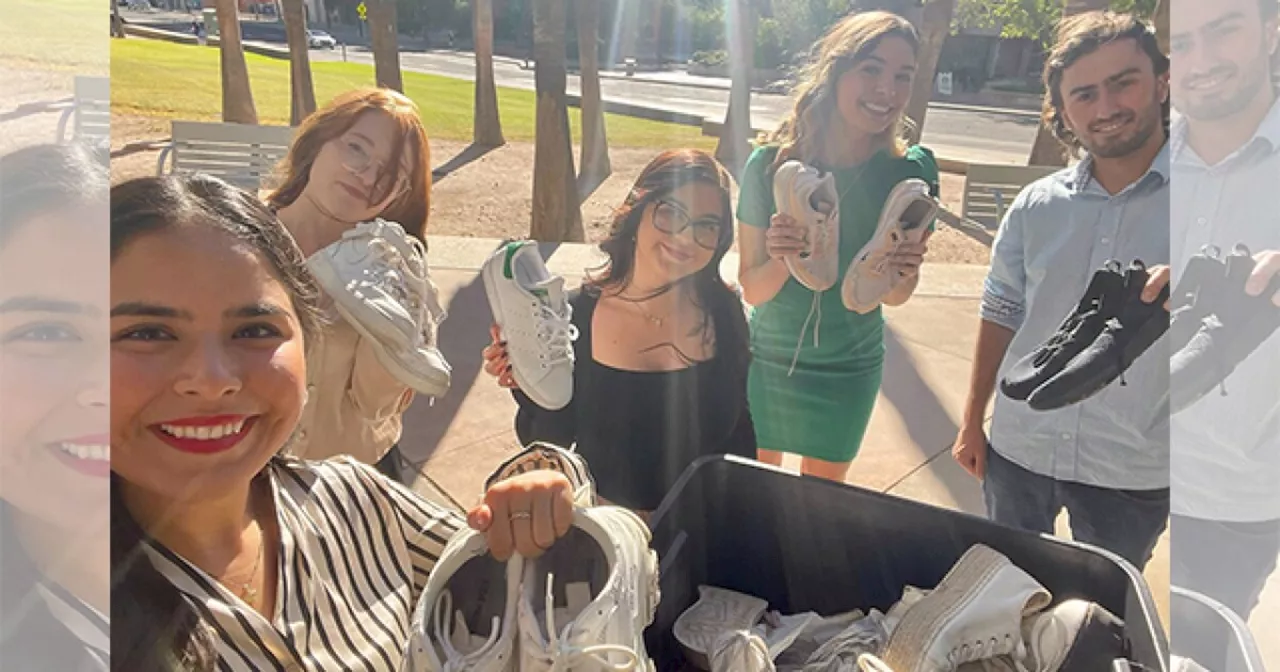 UArizona students organize shoe drive, hoping to make difference in community