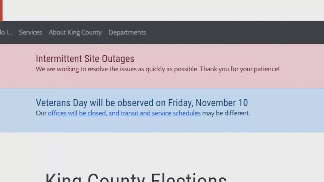 Voting operations not impacted by website IT issues, King County election officials say