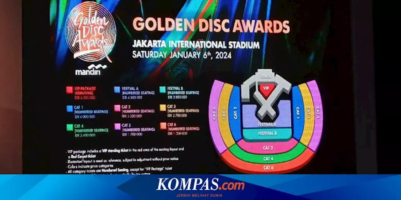 Harga Tiket Golden Disc Awards 2024 di Jakarta