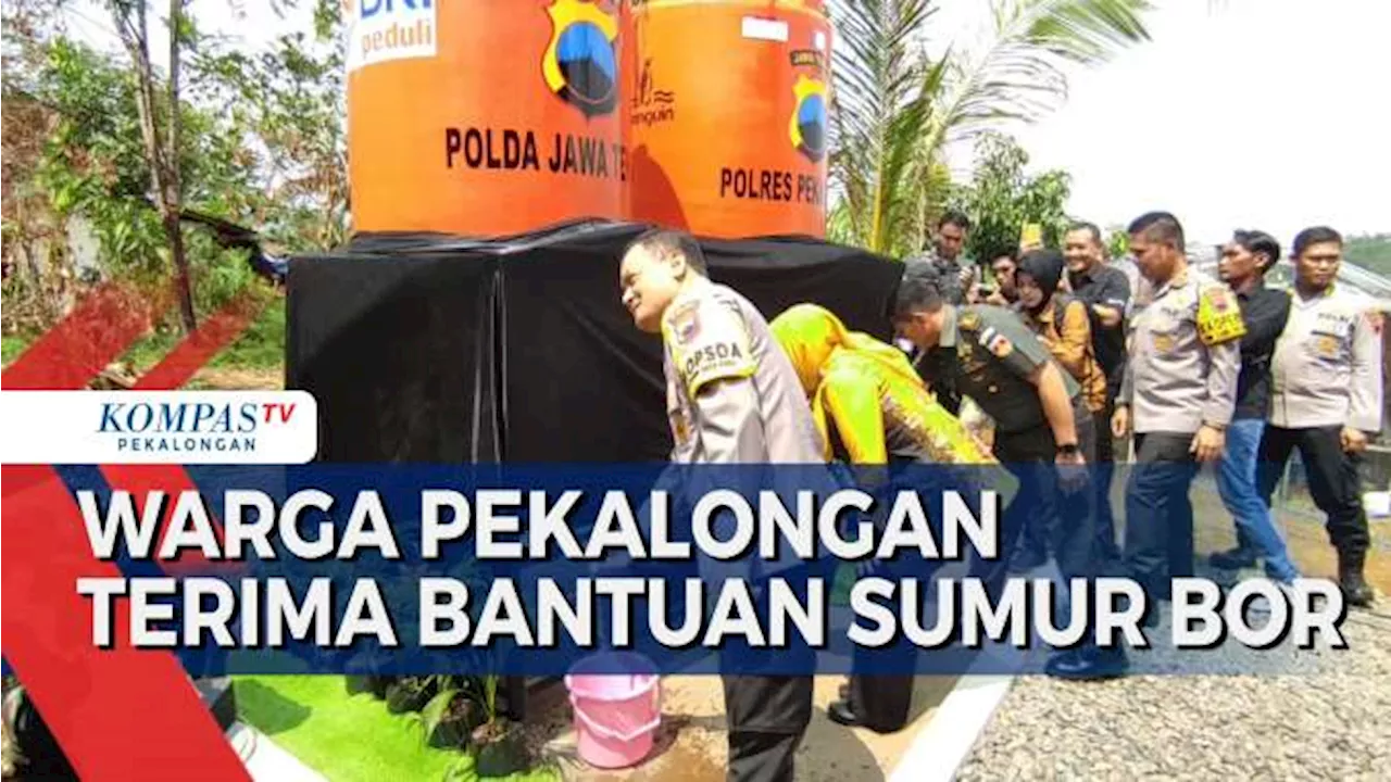 Polda Jateng Bantu Warga Pekalongan yang Kekeringan dengan Sumur Bor