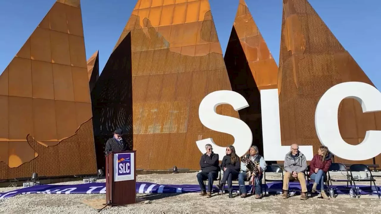 Salt Lake airport's newest art feature moves Utah's mountains closer its terminal