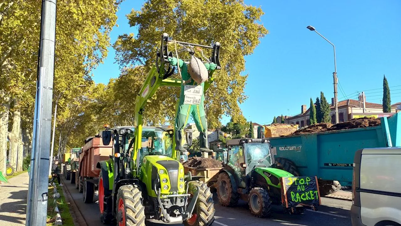 Des pneus, du lisier, les agriculteurs en route pour multiplier les actions à Agen