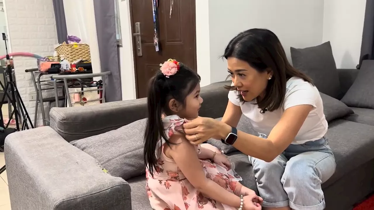 Bernadette takes on viral dance challenge with 'Mini Miss U' grand winners Arianah Kelsey in 'Tao Po'