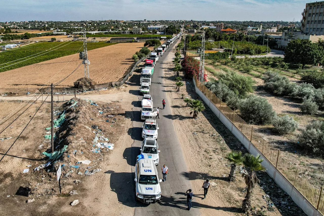 Red Cross says humanitarian convoy hit by gunfire in Gaza