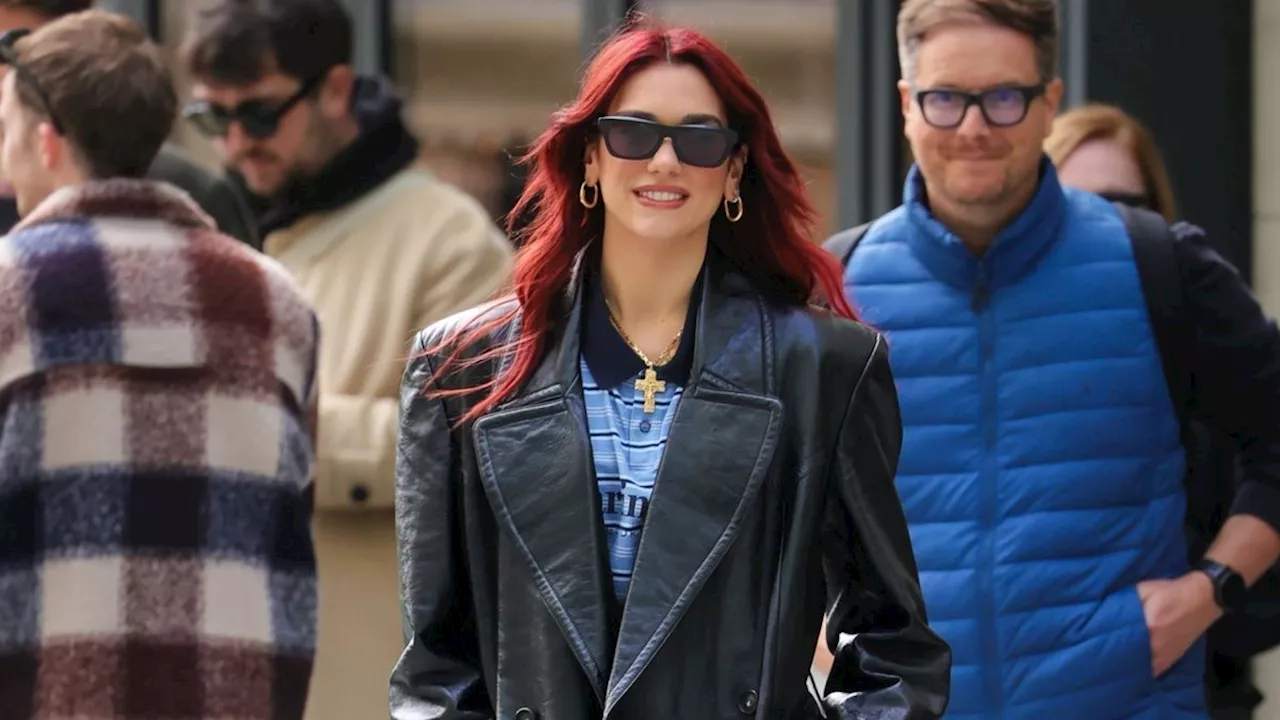 Take It From Dua Lipa: It's Time to Invest in a Leather Trench Coat