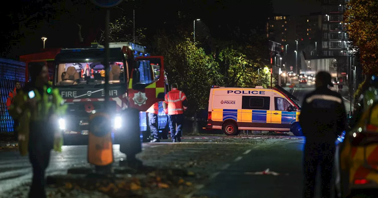 Emergency services close road next to River Irwell amid police incident