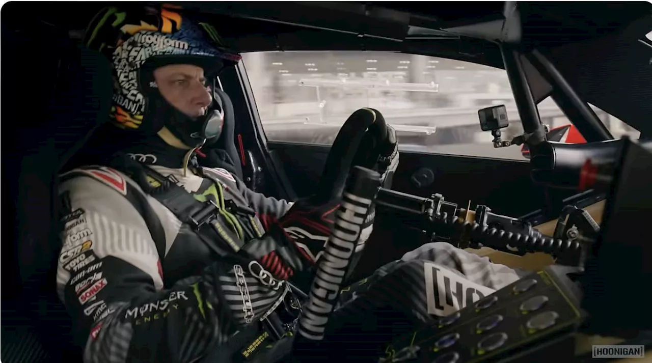 New Ken Block video billed as his last Gymkhana with Electrikhana 2 in Hoonitron