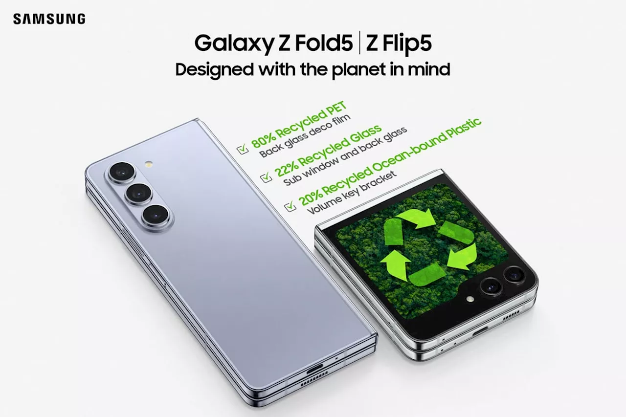 Samsung Galaxy Z Flip 5 and Fold 5: Flexibility that delivers positive impact for you and the planet