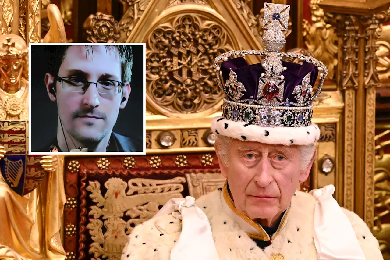 Edward Snowden Mocks King Charles' 'Snow-Leopard Snuggie'