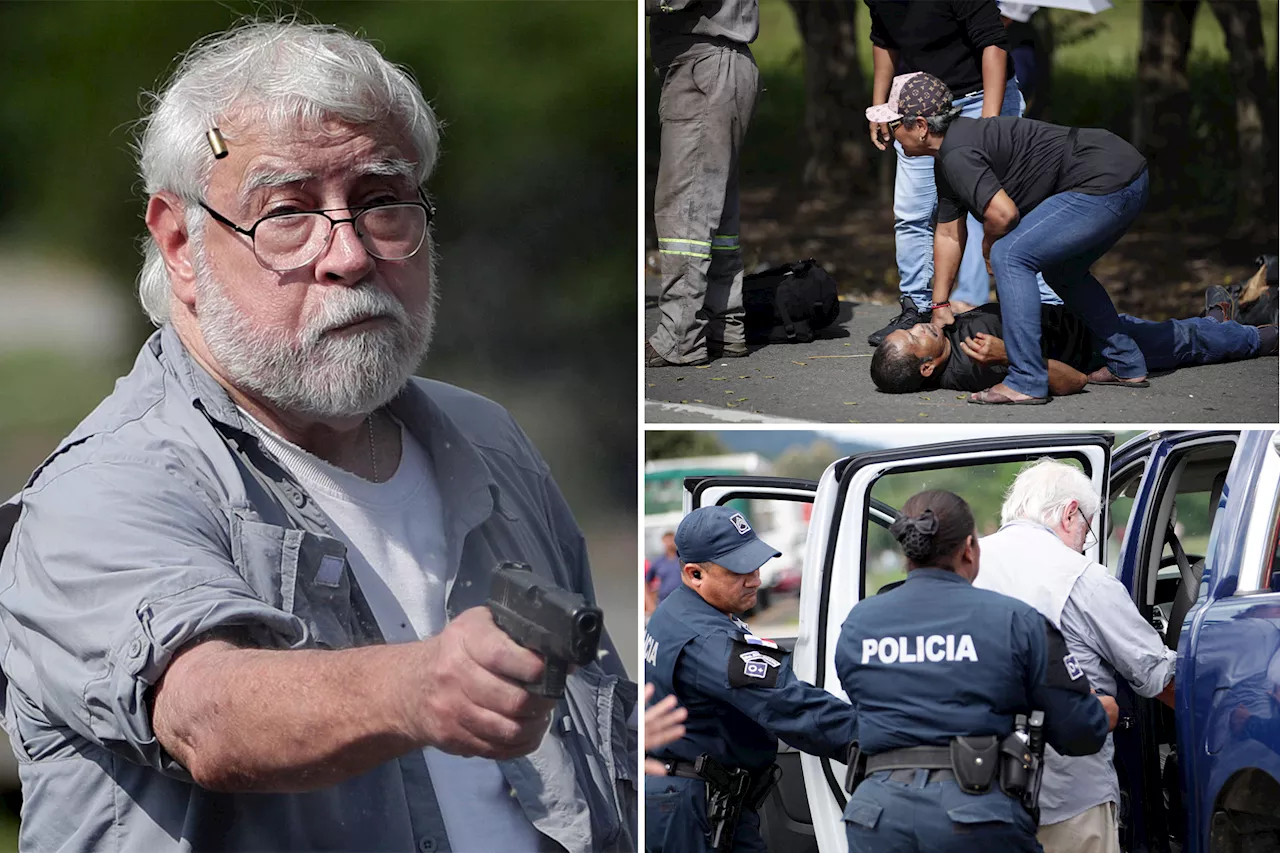 Elderly American arrested in Panama after gunman filmed shooting dead two eco-protesters blocking highway