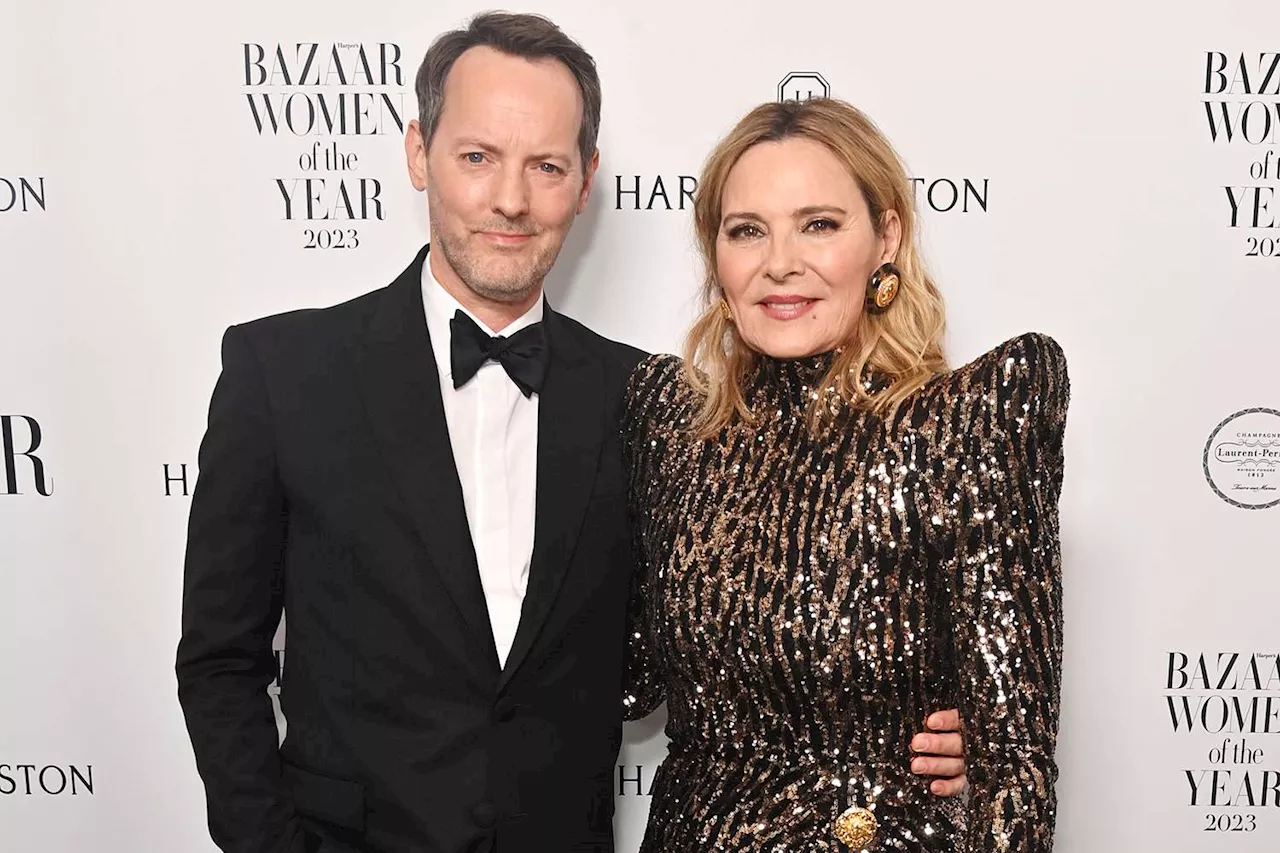 Kim Cattrall Wows in Sequin Mini-Dress on Rare Public Outing with Russell Thomas