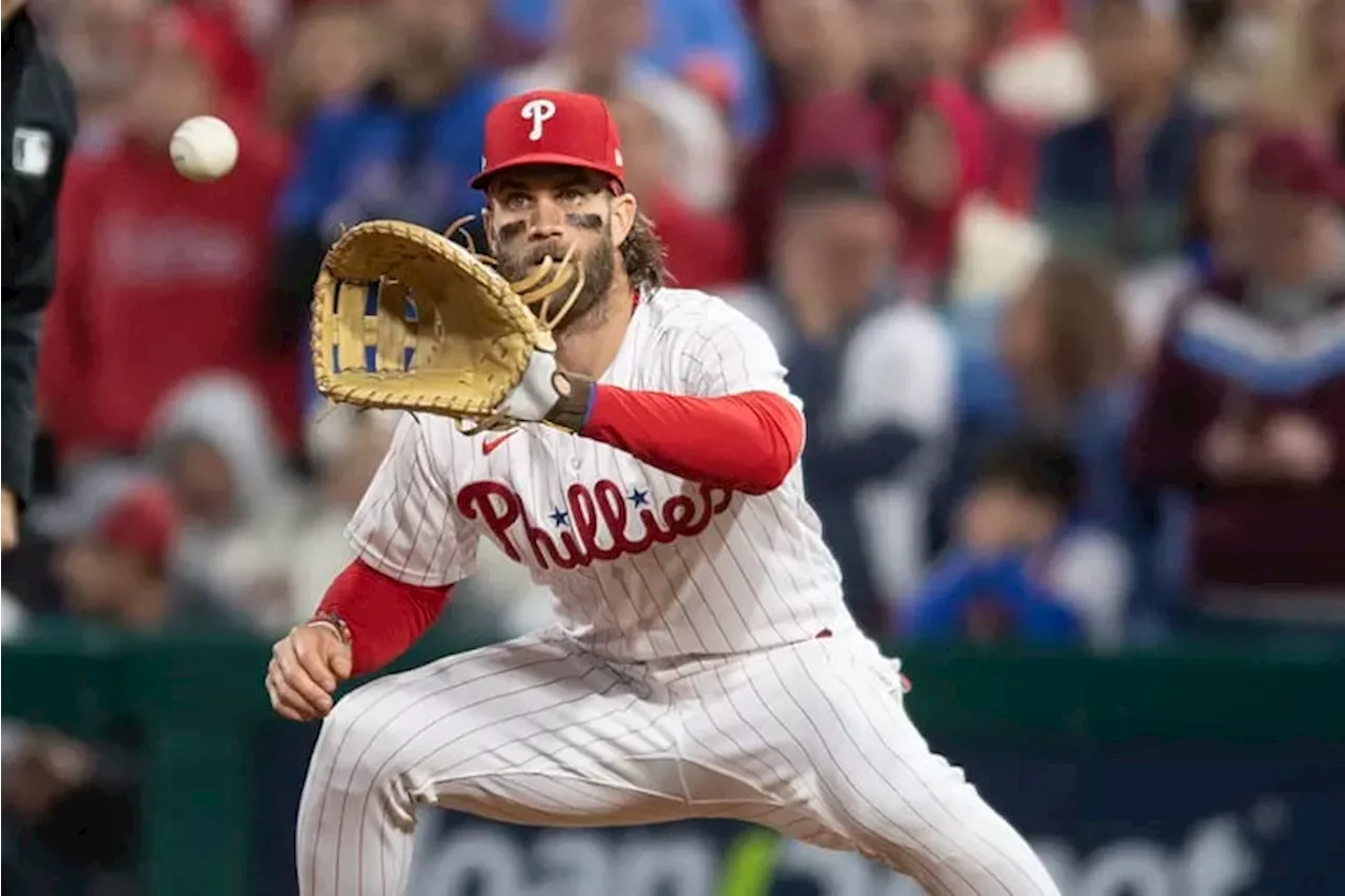 Phillies to play Bryce Harper at first base, likely moving on from Rhys Hoskins
