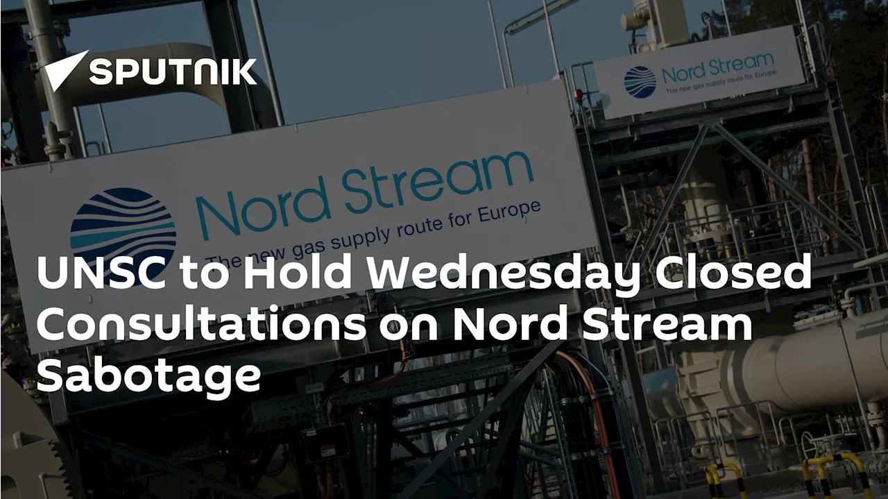 UNSC to Hold Wednesday Closed Consultations on Nord Stream Sabotage