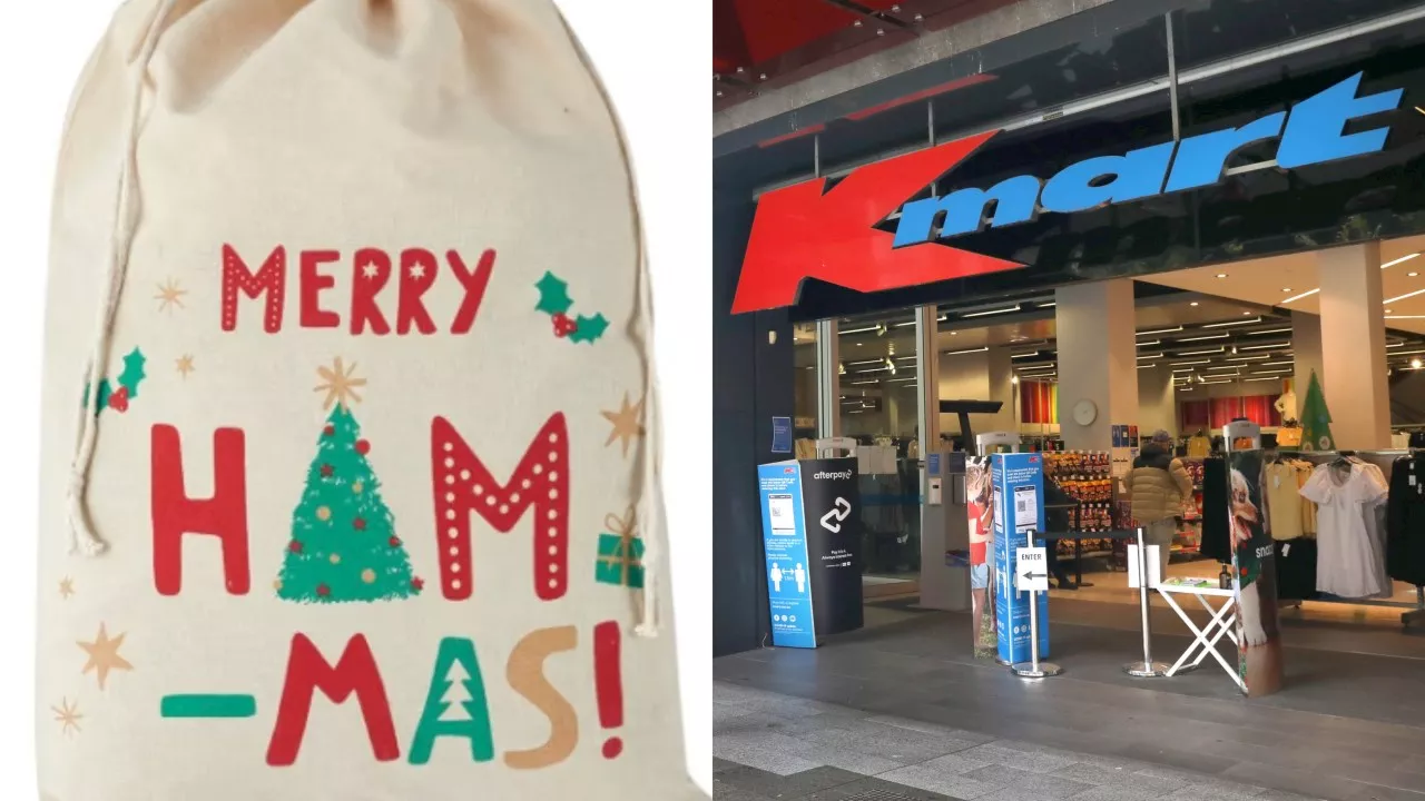 Kmart ‘Ham-mas’ Christmas bag stripped from shelves